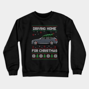 Funny Ugly Sweater - Driving Home For Christmas - RS6 Car Crewneck Sweatshirt